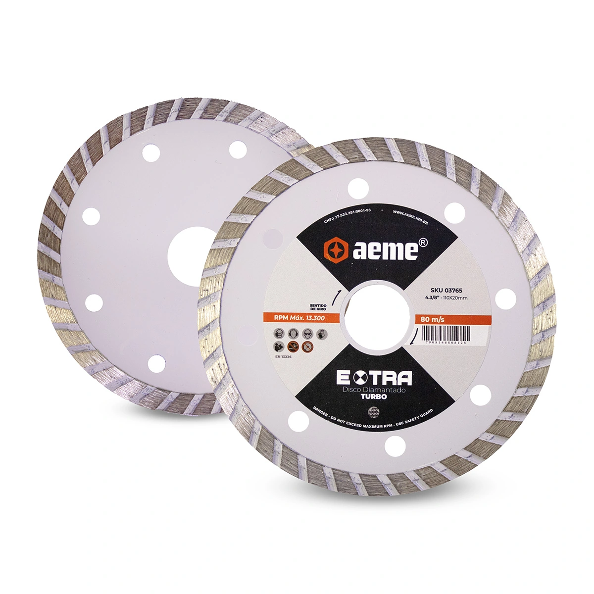 Disco Diamantado Aeme Extra Turbo 4.3/8x20mm 50 Unidades