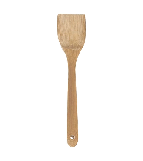 Espãtula De Bambu Quadrada Mozcada Natural 30cm Oikos