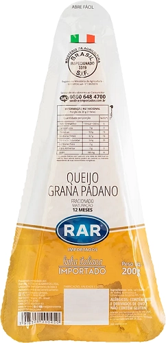 Queijo Grana Padano Rar 200g