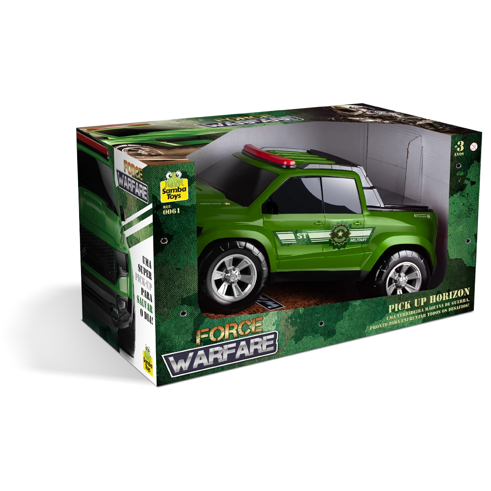 Carro Pick Up Alien Force Militar 0061 Samba