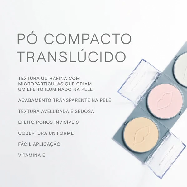 Po Compacto Boca Rosa Translucido Cuzcuz 9g