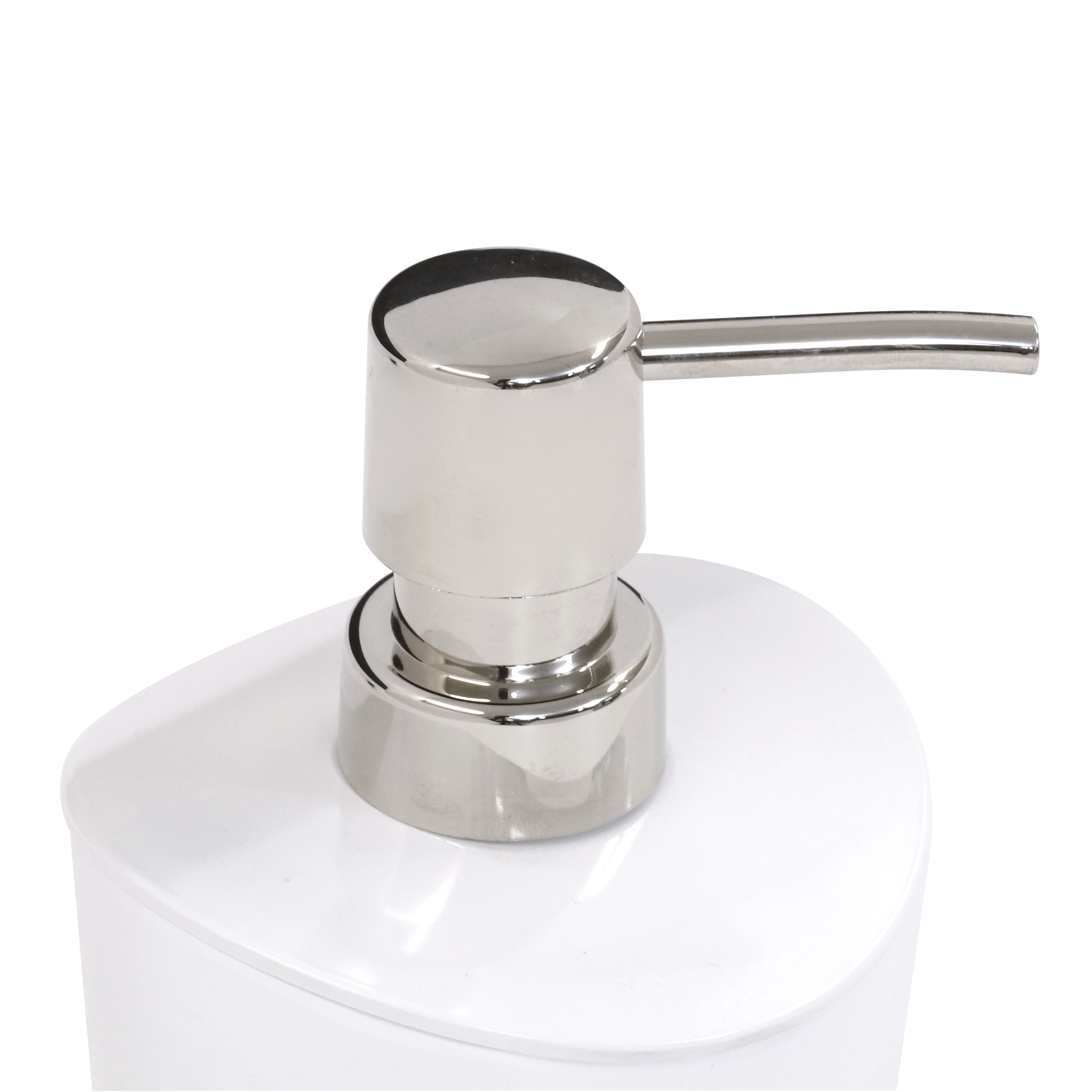 Porta Sabonete Líquido Branco em Resina Plástica 275ml Torina Sensea
