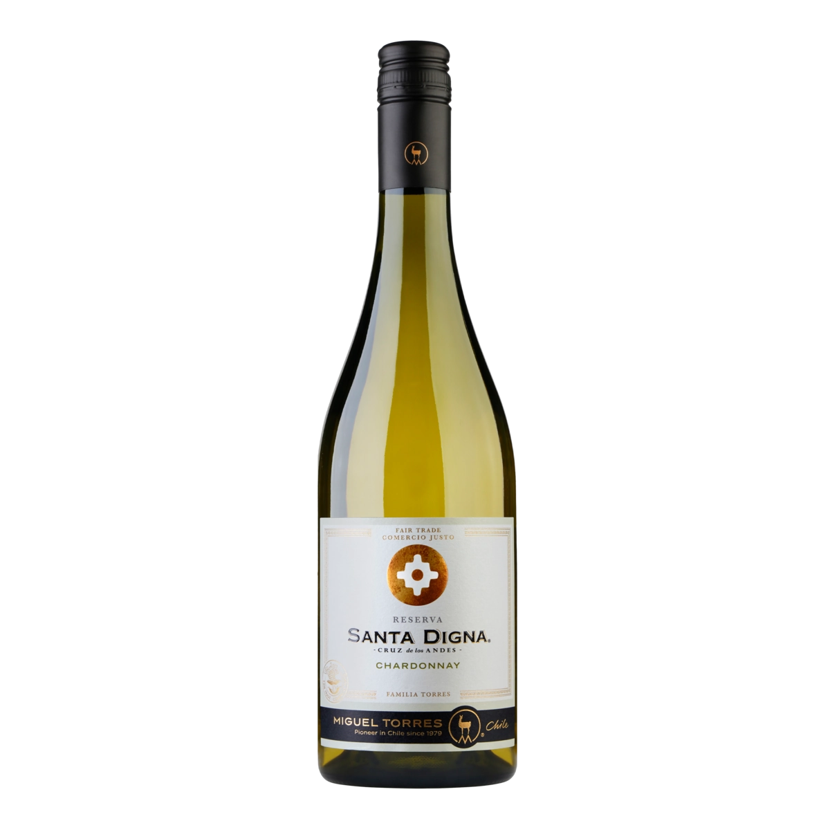Vinho Chileno Branco Seco Reserva Santa Digna Chardonnay Valle Central Garrafa 750ml