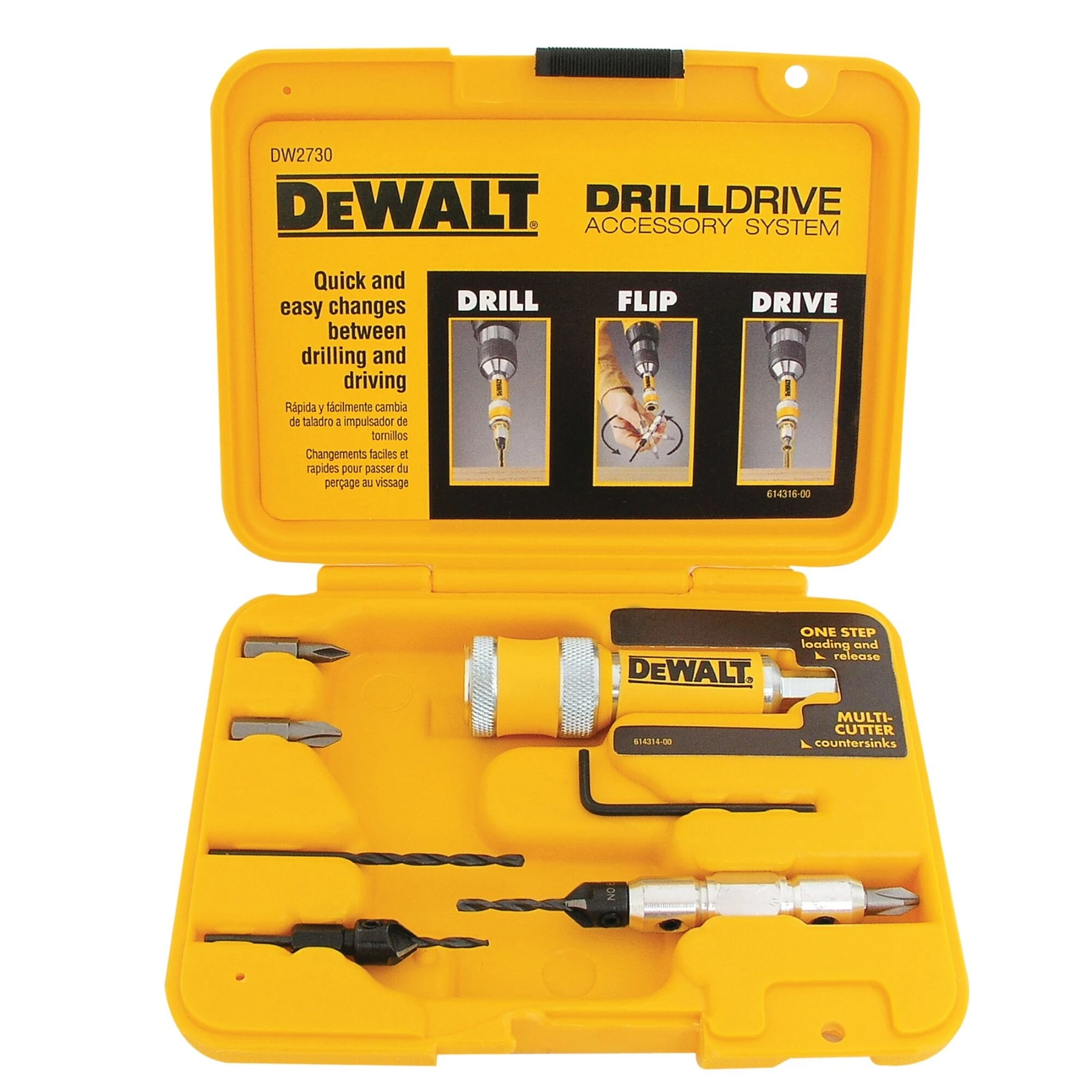 Jogo de Bits 8 Peças para Furar e Parafusar Dewalt