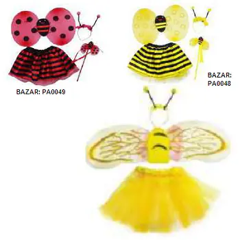 Kit Saia C/asa De Anjo/bor/fadas/abelha