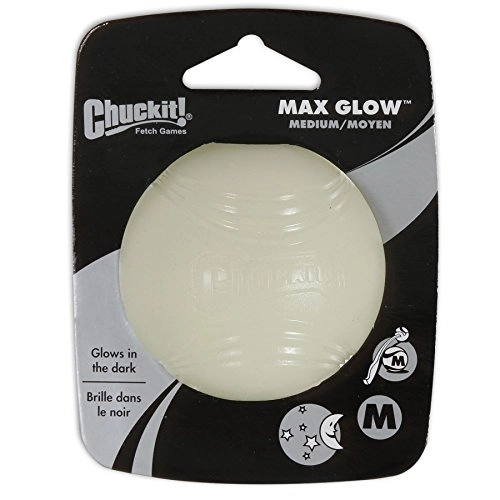 Chuckit Max Glow Rubber Ball Medium; 2.5 Diameter; Use With Chuckit Or Chuck