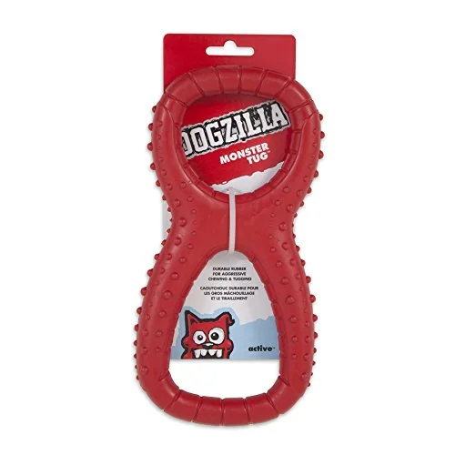 Dogzilla Monster Tug Toy, Red