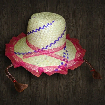 Chapeu De Palha Decorado Menina