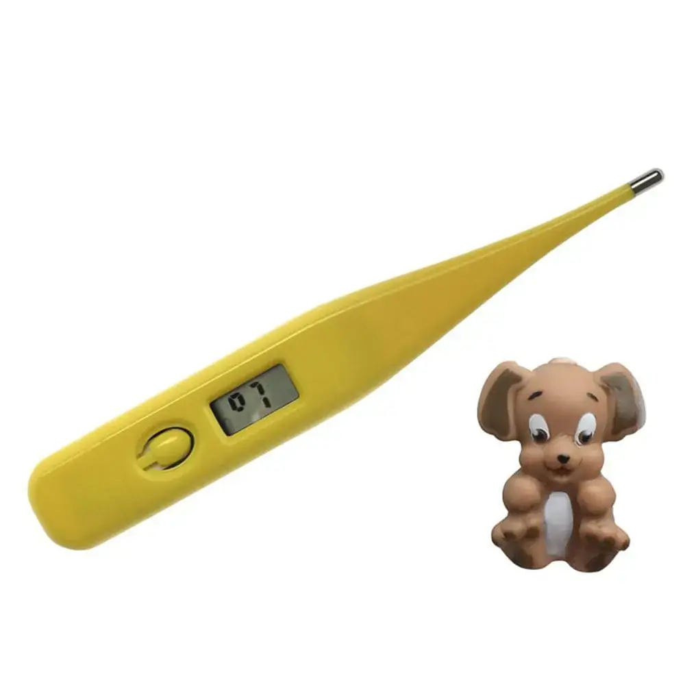 Termômetro Kids com Bichinho e Display de Cristal Líquido - Amarelo