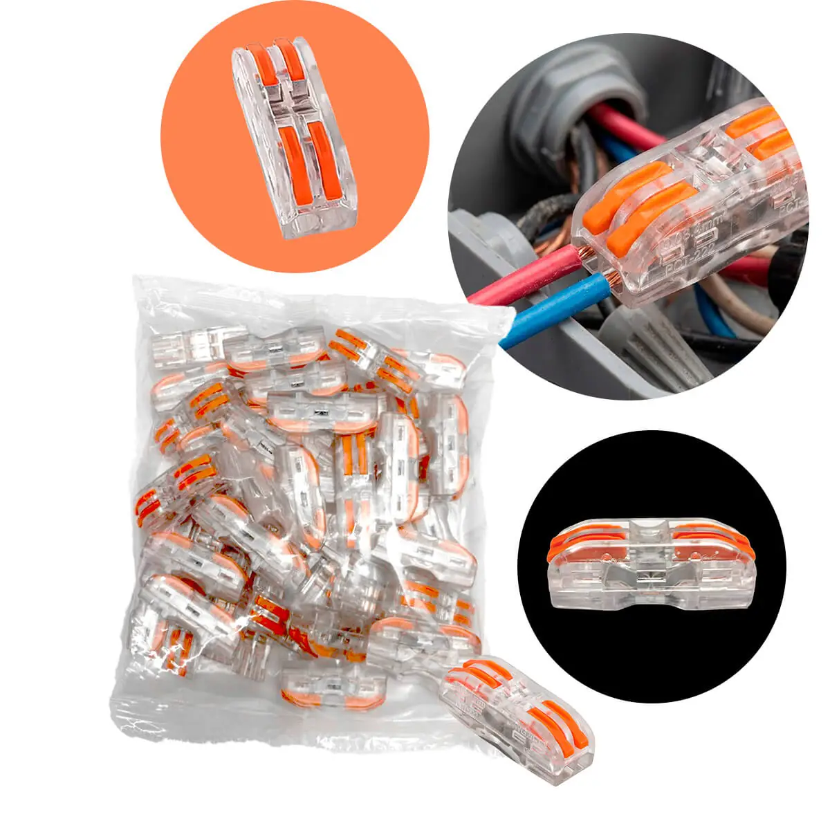 Conector De Cabos Rígidos E Flexíveis 50 Un