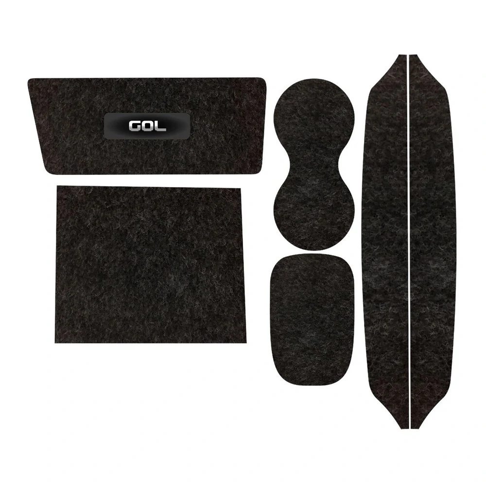 Kit Forro Porta Objetos VOLKSWAGEN GOL 6 Peças - TITANIUM KF0201