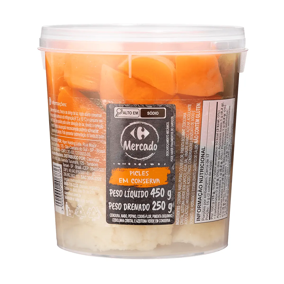 Picles em Conserva Carrefour 250 g