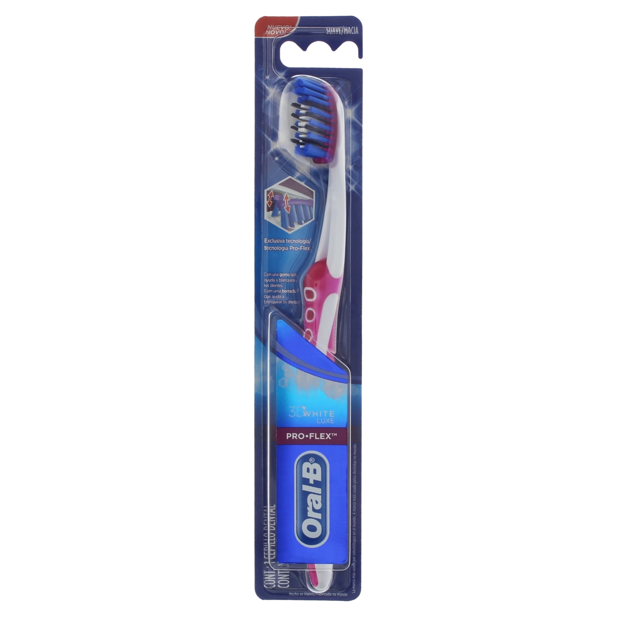 Escova Dental Macia Oral B 3d White Luxe Pro Flex