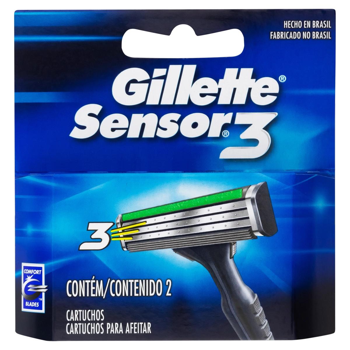 Carga GILLETTE Sensor 3 com 2 Unidades