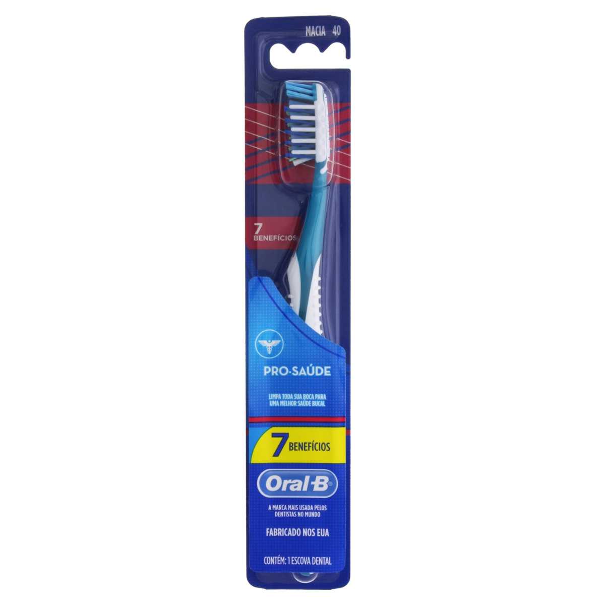 Escova Dental Macia Oral B Pro Saúde 7 Benefícios