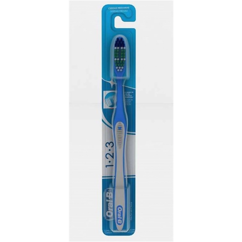 Kit Escova Dental Média Oral B 1 2 3 6 Unidades