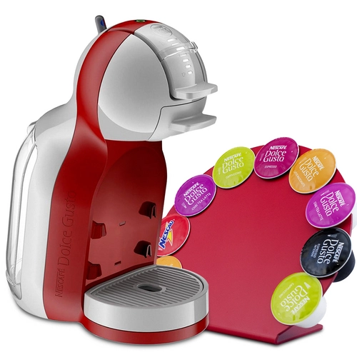 Cafeteira Expresso Dolce Gusto Mini Me Vermelha Ganhe Porta Cápsulas Exclusivo