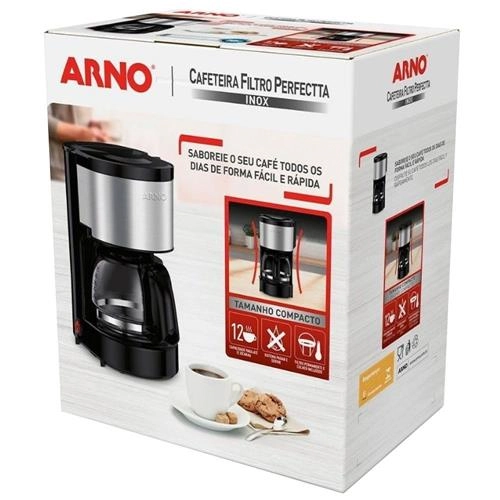 Cafeteira Filtro Arno Perfectta Cfpi - Inox - 110V