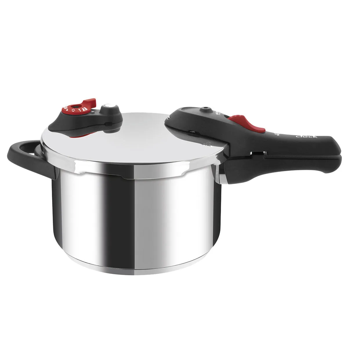 Panela De Pressão Clock 7114000365 Aço Inox 6 L