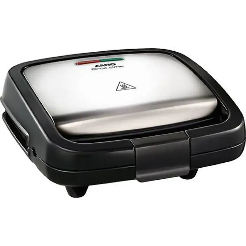 Sanduicheira Arno Croc Time 220v 700w Em Inox Com Placas