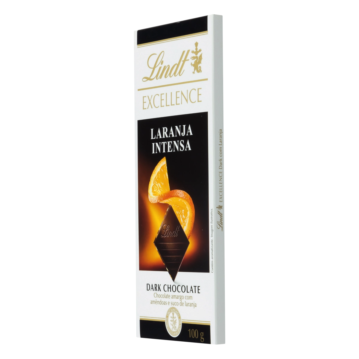Chocolate Francês Amargo Laranja Intensa Lindt Excellence Caixa 100g
