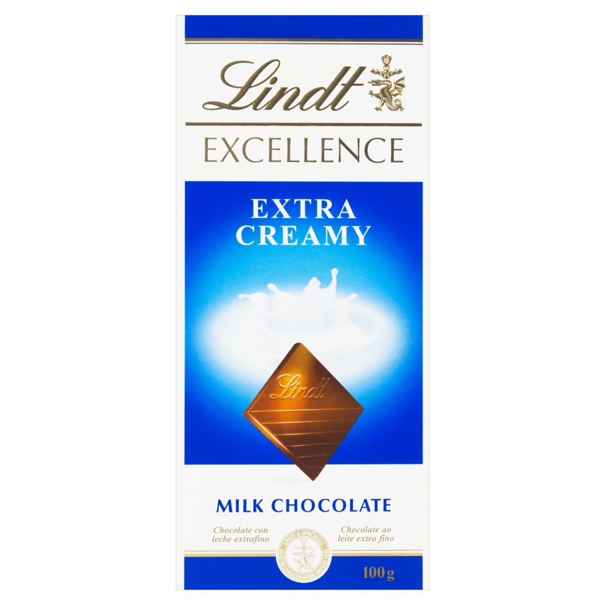 Chocolate Francês Ao Leite Extracremoso Lindt Excellence Caixa 100g