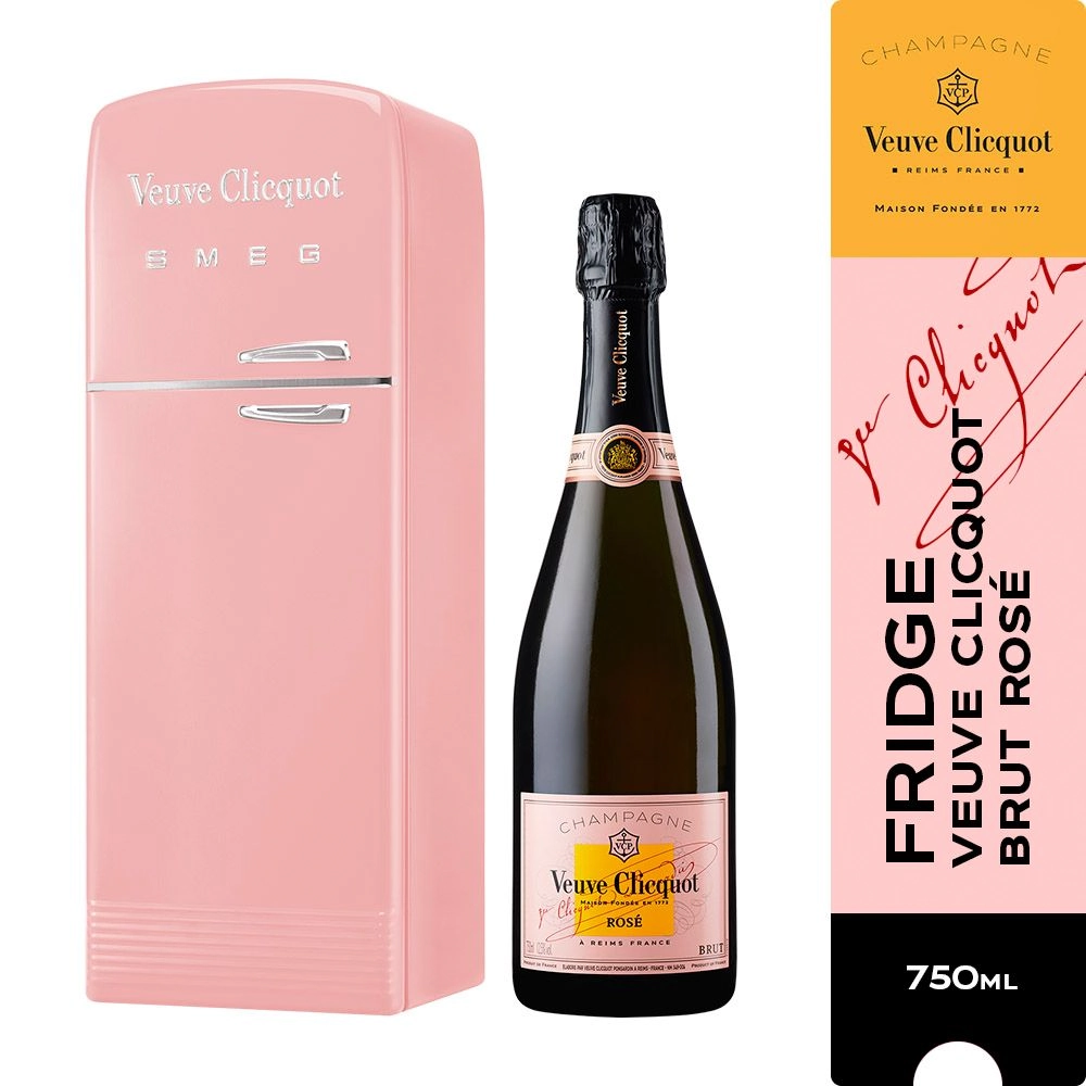 Champagne Fridge X Smeg Rosé Veuve Clicquot 750ml