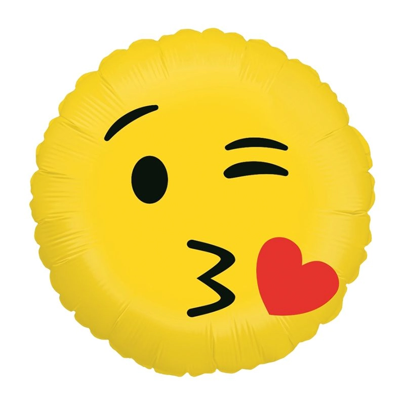 Balao Emoji Kiss 18 Ref 36505p Grabo