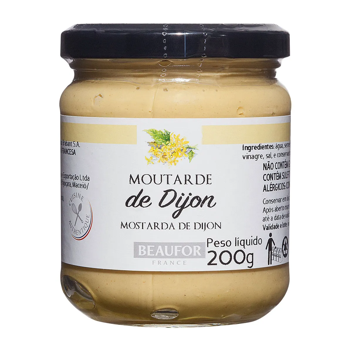 Mostarda de Dijon BEAUFOR Vidro 200g