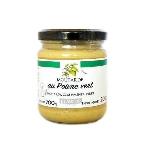 Mostarda Com Pimenta Verde Beaufor Vidro 200g