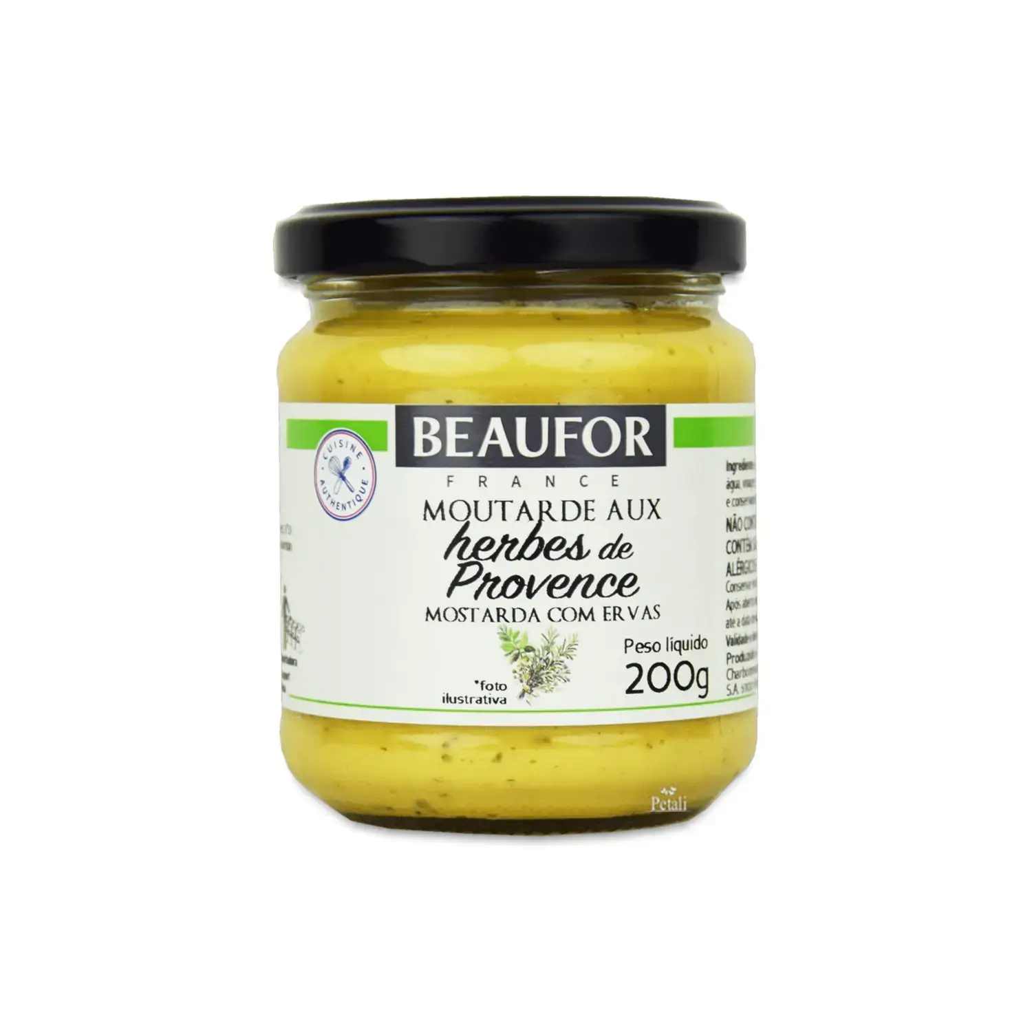 Mostarda Com Ervas Beaufor Vidro 200g