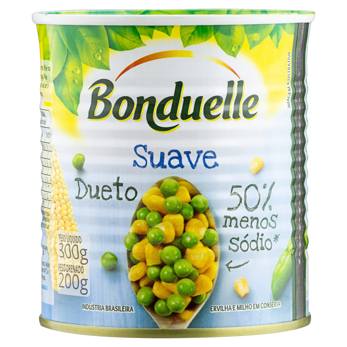 Dueto de Ervilha e Milho BONDUELLE Suave Lata 200g