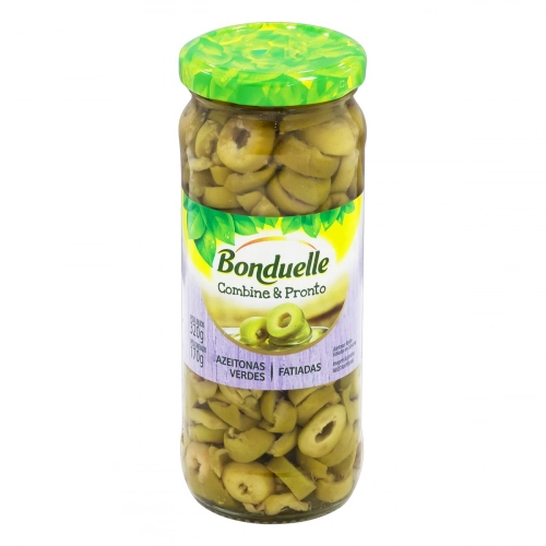 Azeitona Verde Em Conserva Fatiada Bonduelle Vidro 170g