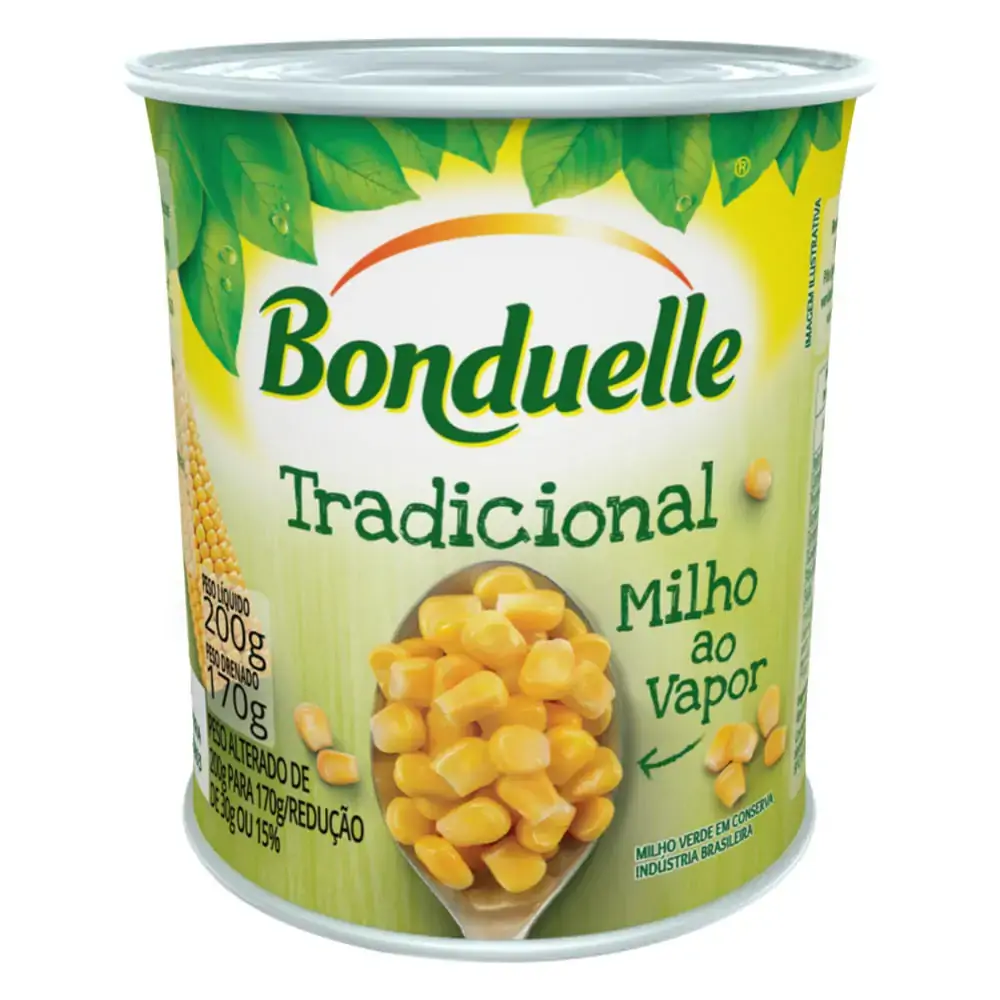 Milho Verde Em Conserva Tradicional Bonduelle Lata 170g