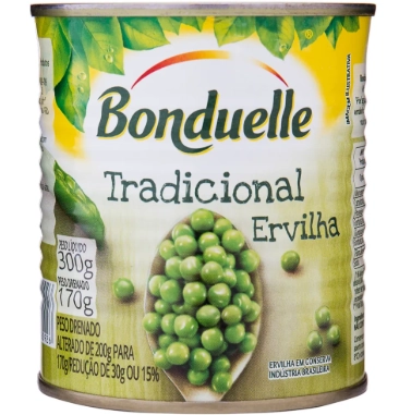 Ervilha Em Conserva Tradicional Bonduelle Lata 170g