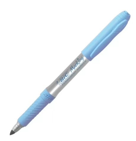 Pincel Marcador Permanente 1,1mm Azul Pastel Bic Pt 1 Un