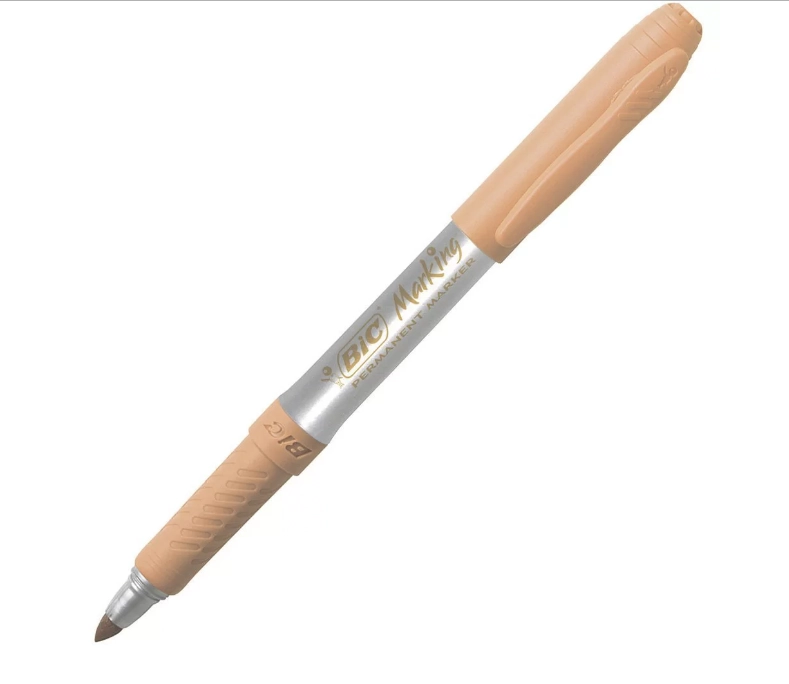 Pincel Marcador Permanente 1,1mm Laranja Pastel Pt 1 Un