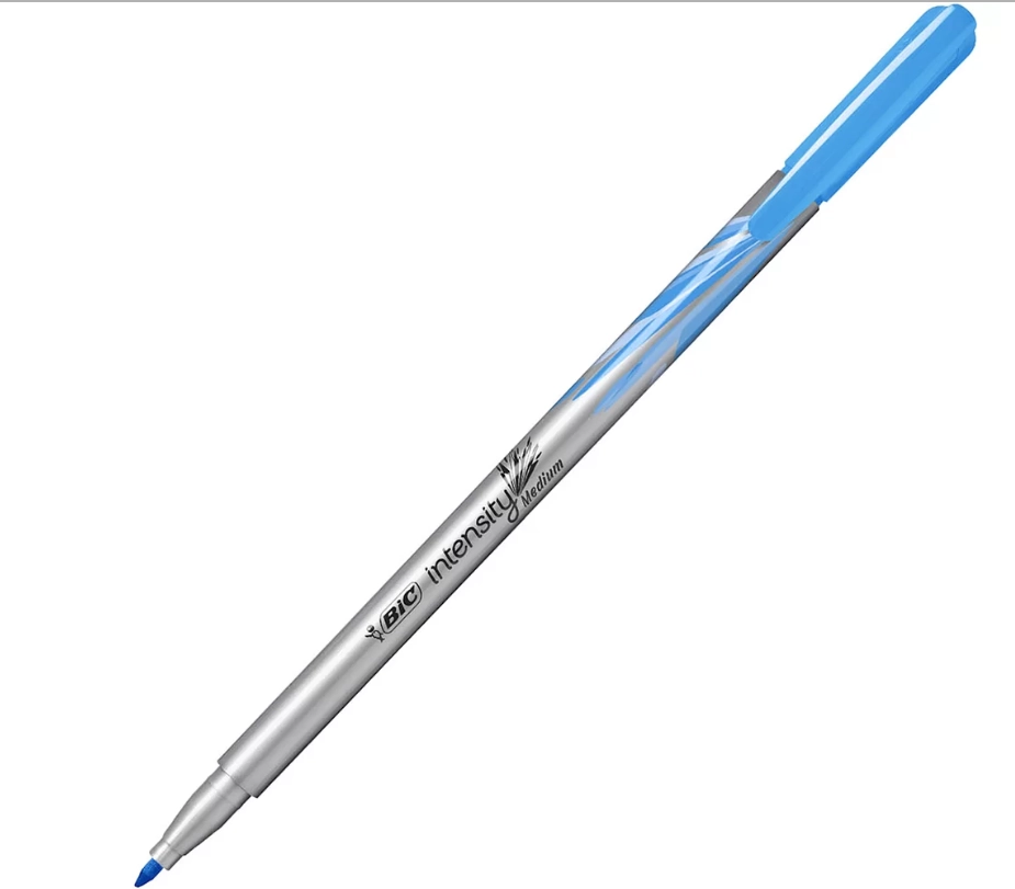 Caneta Porosa 1.0mm Bic Intensity Azul Claro
