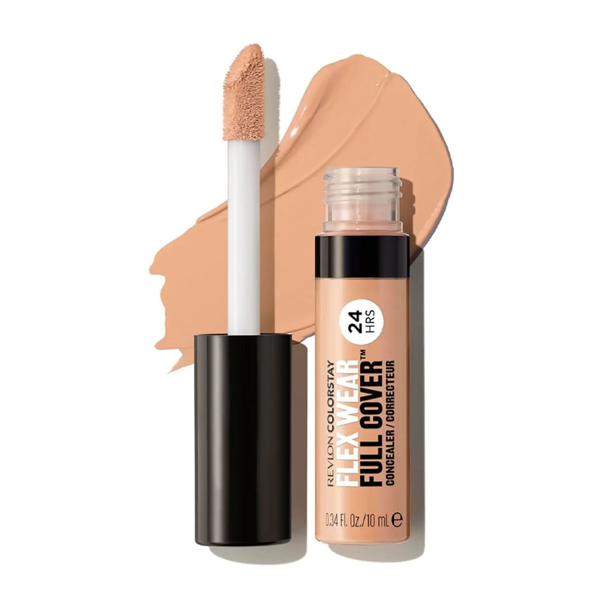 Revlon Colorstay Flex Wear, Full Cover Non Creasing Concealer, Infused With Hyaluronic Acid Vitamin