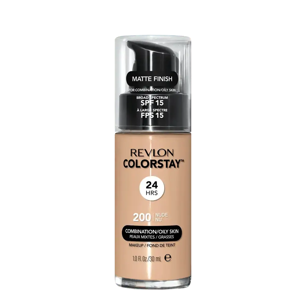 Colorstay Liquid Foundation 200 Nude Makeup With Pump Combination / Oily 30ml Revlon