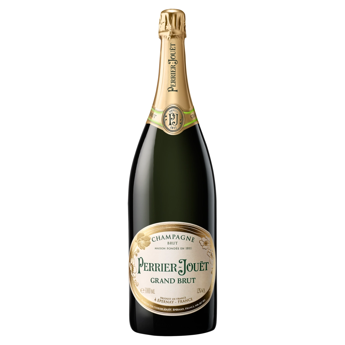 Champagne Francês Branco Perrier Jouët Grand Brut Chardonnay Pinot Noir Pinot Meunier Epernay Garraf