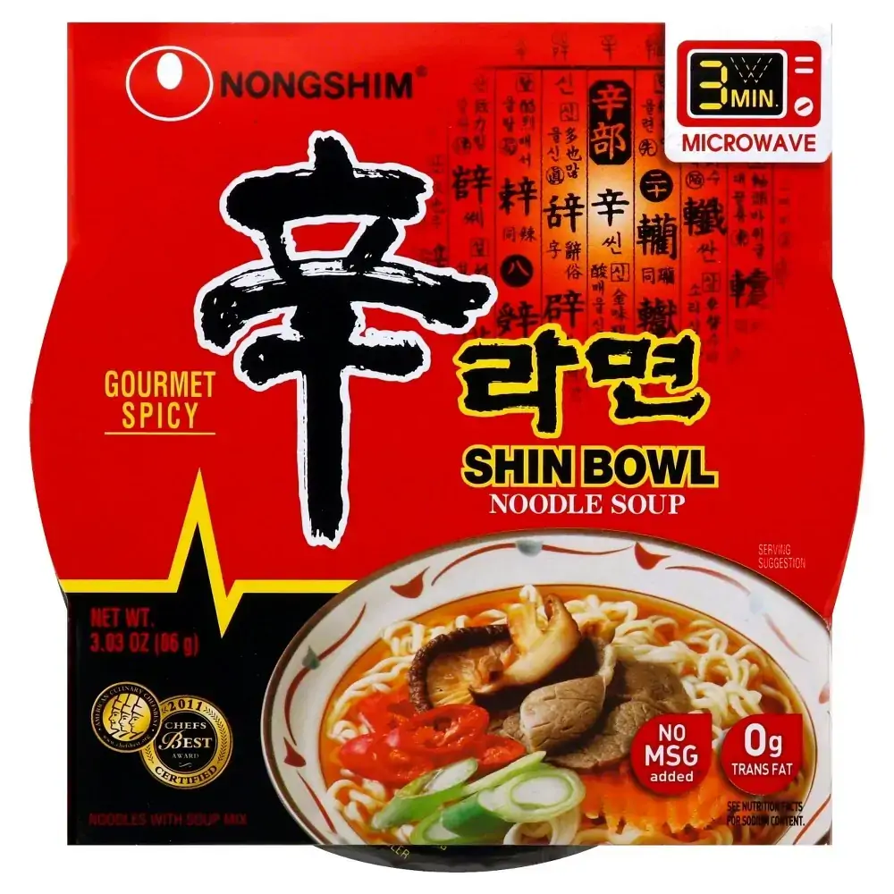 Shin Bowl Noodle Gourmet Spicy Picante Bowls