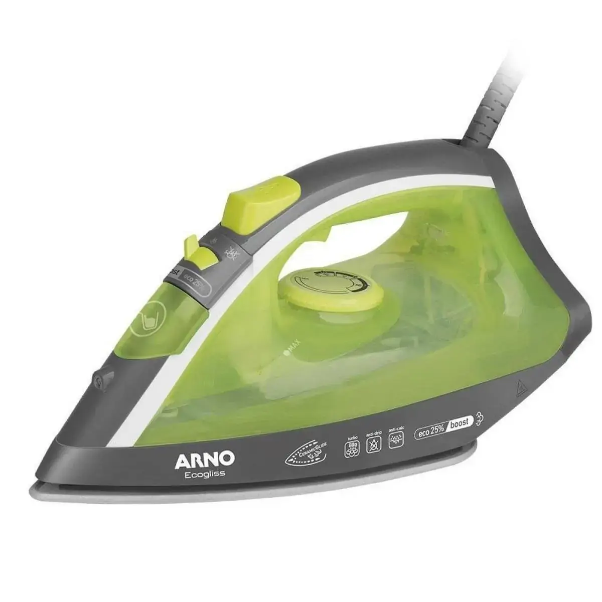 Ferro de Passar a Vapor com Spray Arno Ecogliss FEC1 Verde 110V