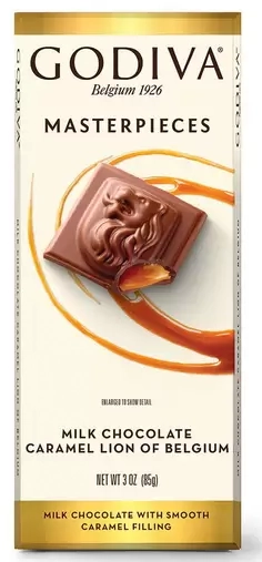Choc Barra Godiva Masterpieces Caramel Lion 85g