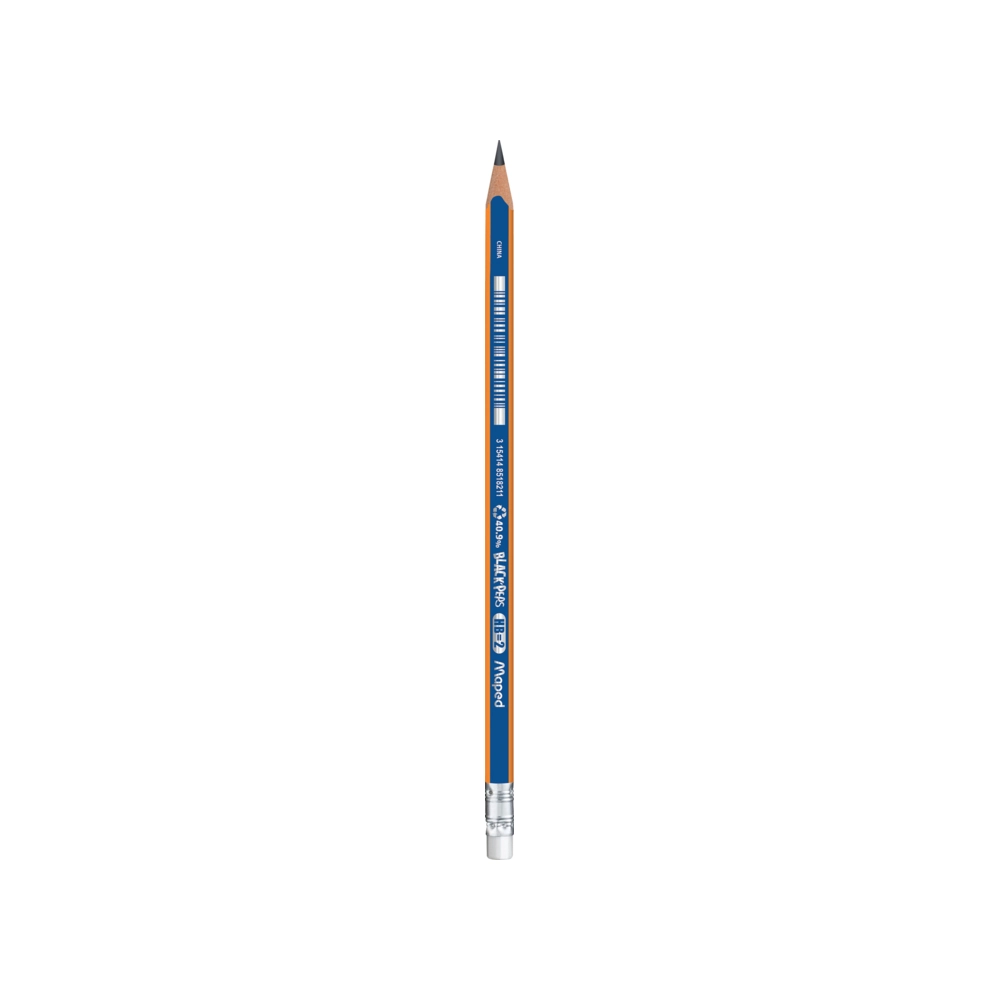 Lapis Grafite Hb Blackpeps Navy Borracha 851821 Maped