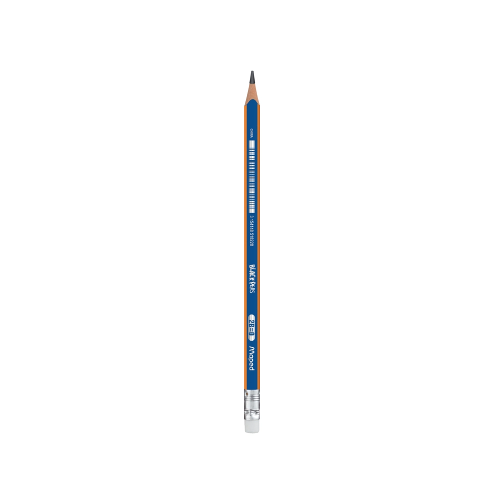 Lapis Grafite 2b Blackpeps Navy Borracha 851822 Maped