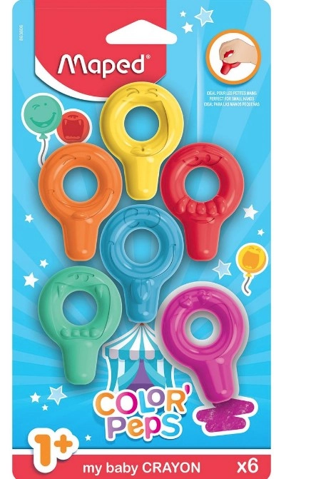 Giz De Cera Colopeps Baby 6 Cores 863806 Maped