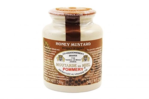 French Whole Grain Mustard With Honey In A Crock Moutarde De Meaux 8.8oz