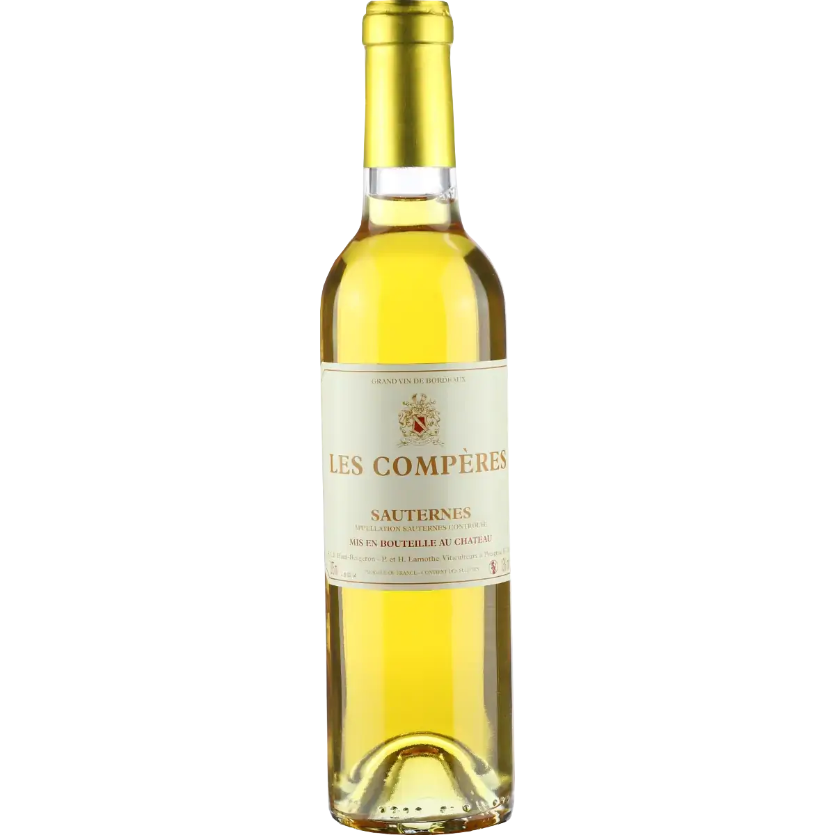 Vinho Francês Branco LES COMPÈRES SAUTERNES Garrafa 375ml
