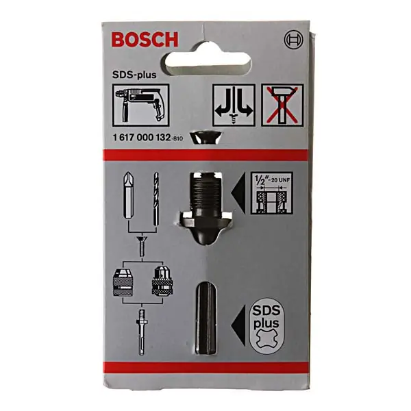 Haste Adaptadora Modelo Sds Plus Diâmetro 1/2 Polegada Bosch
